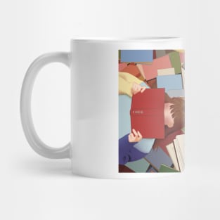 Romance is a bonus book landscape Mug